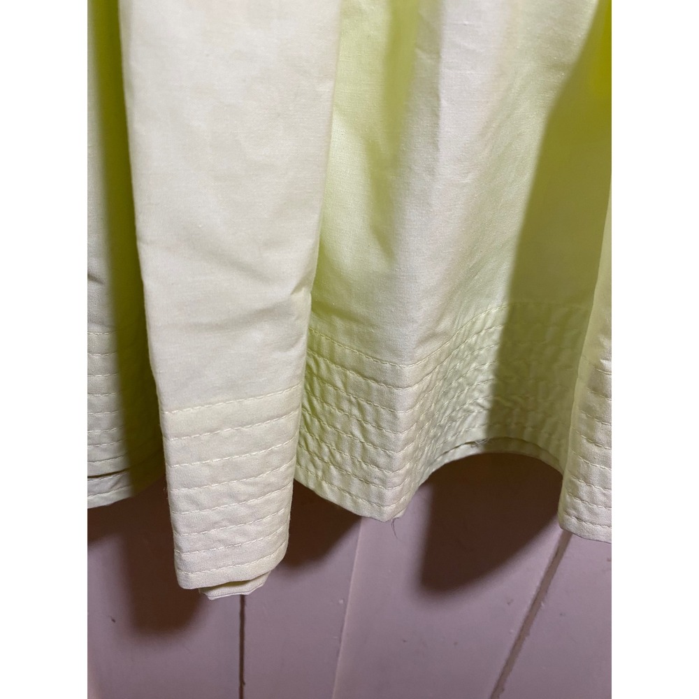Free Assembly Womens Pintuck Knee Length Skirt Yellow Light FA3591905P26 Size S - Picture 3 of 5